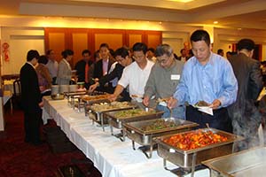 PSC Chinese gathered together enjoying their wonderful dinner.